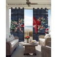 thumbnail image 6 of 4th of July Kitchen Curtains Independence Day Red Star Vintage Cafe Short Curtains for Bathroom Blackout Window Curtain Grommet Small Window Treatment Tier Drapes for Bedroom Living Room 27.5"x39"x2, 6 of 9