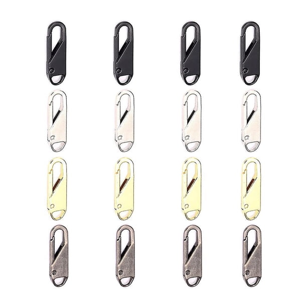 Zip Lock Metal Zip Fixer Desmontable Metal Puller Cremallera Para Maletas Chaquetas Bolsas 16Pcs Methold AP005692-00