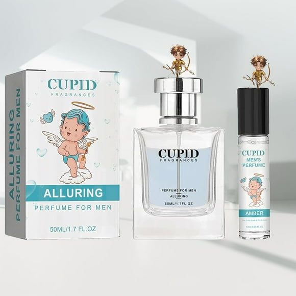 Cupid Cologne for Men, Cupid 2.0 Hypnosis Pheromone Cologne for Men,50ml+10ml Travel Set