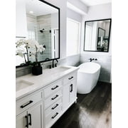 Frame My Mirror Framed Mirror, Black Finish, 28 x 48, 1-1/4 Wide Frame Ellis Design