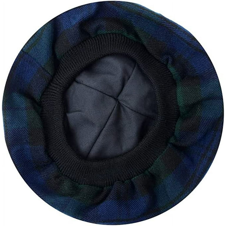 Traditional Scottish Bonnet Tammy Hat Highland Kilt Tam O Shanter Wool Blend