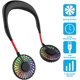 thumbnail image 1 of Ventilador portátil, mini ventilador USB manos, recargable, banda para el cuello/ventilador de escritorio, 3 velocidades, luz LED, negro Xemadio WL-00005, 1 of 7