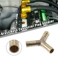 thumbnail image 2 of Unique Bargains 2Set 10mm Y Shaped Hose Barb Y Barbed Tube Pipe Fitting Brass Hose Fitting Connector with Clamps, 2 of 6