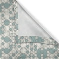 thumbnail image 6 of Ambesonne Retro Valance & Curtain, Soft Abstract Circles, 55"x24", Almond Green White, 6 of 6