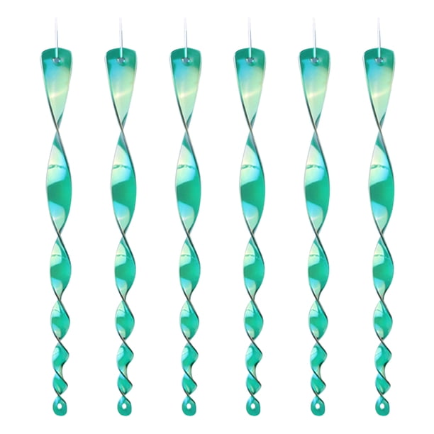 6 uds., 30cm, palo repelente de aves, dispositivo de control disuasorio en espiral reflectante