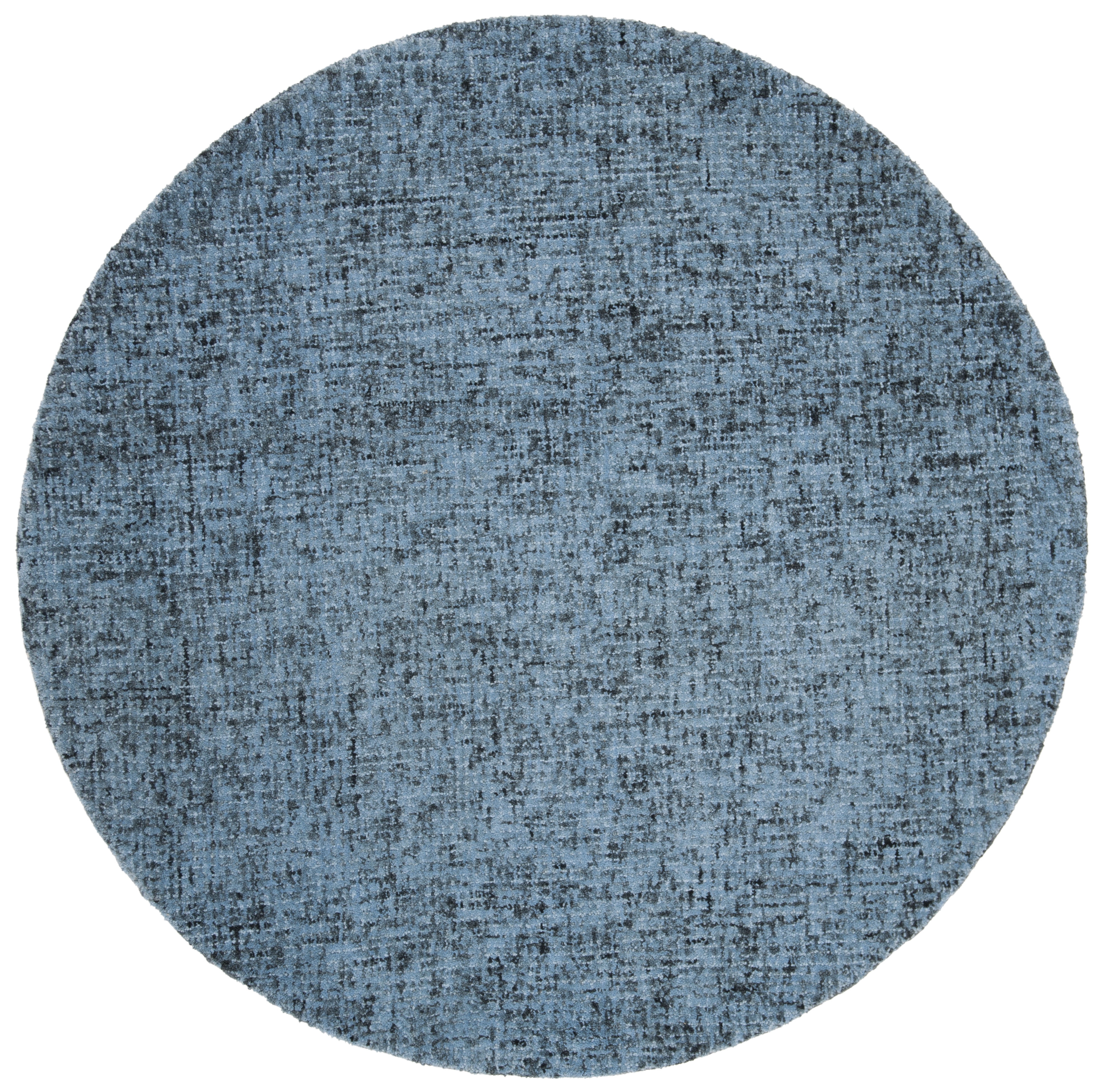 SAFAVIEH Abstract Arseny Abstract Wool Area Rug, Blue/Multi, 6' x 6' Round