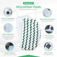 thumbnail image 4 of Turbo Microfiber Steam Mop Pads Compatible to Fit Bissell PowerFresh 1544A 1806 2075A 5938 Deluxe 3-in-1 Slim Lift-Off Cleaner Power Fresh Cloth Mops - Washable Replacement Covers 4 Pack, 4 of 6