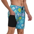 thumbnail image 2 of Fuzoiu Starfish Print Men's Swim Shorts,Quick-Dry Double-Layer Swim Trunks,Board Trunks,Beach Shorts Swimwear Bathing Suits-Medium, 2 of 6