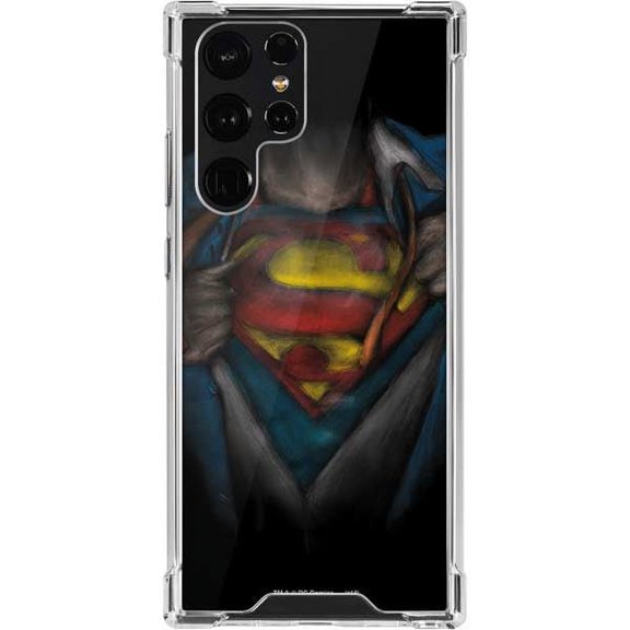 Skinit DC Comics Superman Chalk Galaxy S22 Ultra Clear Case