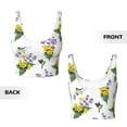 thumbnail image 4 of Yiaed Lavender Flowers Print Ladies Waistcoat Women Sports Vest Vest Sports Women Sports Top Yoga Vest for women-XX-Large, 4 of 8
