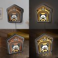 thumbnail image 2 of Pet Dog House 3D Novelty Light Box for Animal Lovers, Dog Shelter and Cozy Home Lamp Decor for Dog Owners and Families (Width 24 inch, 60cm), 2 of 9