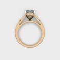 thumbnail image 4 of 4 Carat Luxurious IGI Certified Lab Grown Diamond Anniversary Ring Solid 10K Yellow Gold | Princess Cut Solitaire Diamond Rings for Women | Size 10 Diamond-Capitals, 4 of 8