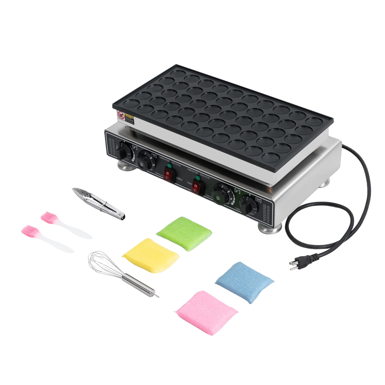 Mini Dutch Pancake Maker Waffle Pancakes Baker, Commercial, Non-Stick Surface