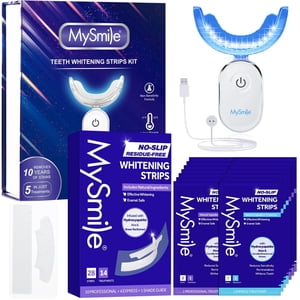 MySmile Anti-Sensitivity Teeth Whitening Strips LED Kit
