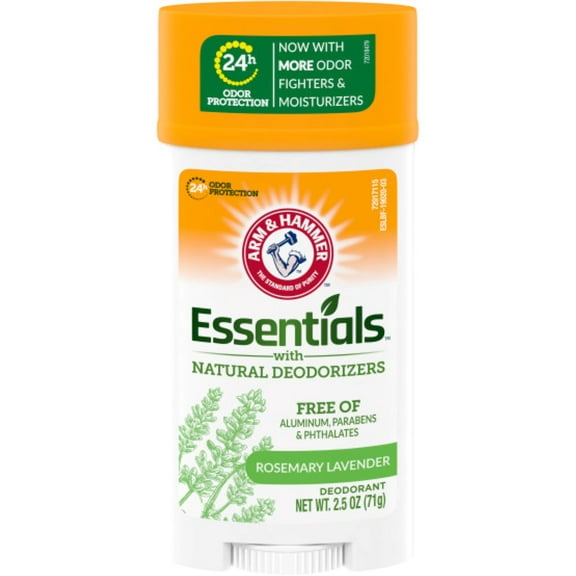 ARM & HAMMER Essentials Natural Deodorant, Fresh 2.5 oz Pack of 3