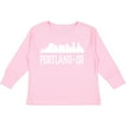 thumbnail image 3 of Inktastic Portland Oregon Skyline OR Cities Boys or Girls Long Sleeve Toddler T-Shirt, 3 of 5