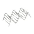 thumbnail image 3 of Taco Shell Holder Stand, Stainless Steel Taco Stand Rack, Oven Safe for Baking, Dishwasher and Grill Safe (Silver), 3 of 5