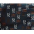 thumbnail image 4 of oneOone Georgette Viscose Fabric Brush Stroke Ikat Print Fabric BTY 42 Inch Wide, 4 of 4