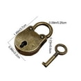 thumbnail image 3 of 1.5 Inch Love Locks Heart Padlock with Key Set, Single Heart Couple Wishing Lock Love Padlock, 3 of 6