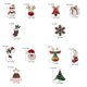 thumbnail image 3 of 3 piezas/set de broches personalizados de Feliz Navidad, calcetines de Navidad, árbol de Navidad, alce, broche de insignia de esmalte, joyería de fiesta de moda para mujer, calcetines de Papá Noel, 3 of 4