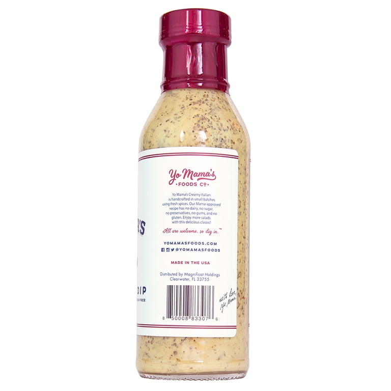 low sodium italian dressing Yo Mama's Foods Carb & Dip, 2ct simply baby furniture Color:Ivory Black Katelyn Simple V-Neck Dress Balsamic vinaigrette recipe