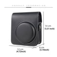 thumbnail image 6 of Travel PU Leather Adjustable Strap Shockproof Protective Cover Instant Camera Case Photography Pouch Storage Bag BLACK, 6 of 8