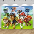 thumbnail image 3 of Fondo de cumpleaños de la Patrulla Canina, decoración para fiesta de niños, niñas y niños, fondo para fotografía, pancarta para evento de cachorros, póster, accesorios para estudio fotográfico, 3 of 5
