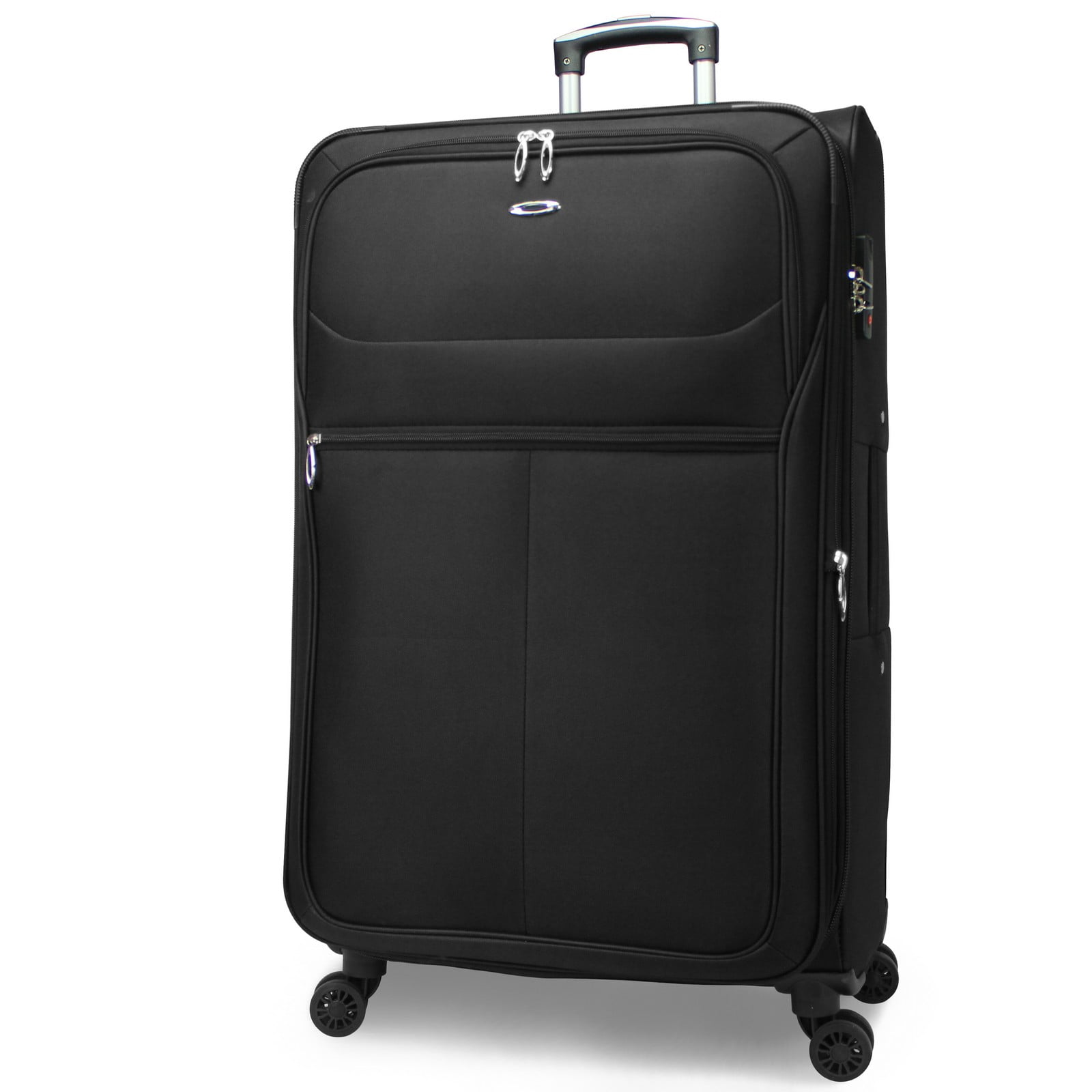 CalBags Kemyer Softside Lightweight 3-Piece Expandable Spinner Luggage Set - Black