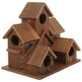thumbnail image 4 of Entireivity Wooden Bird House Outside Hanging Bird House Backyard Courtyard Decorative Bird House, 4 of 8