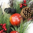 thumbnail image 3 of Northlight Mixed Berry, Leaves and Pomegranate Fall Harvest Garland - 6' x 10" - Green and Orange, 3 of 6