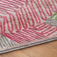 thumbnail image 5 of Addison Rugs Dream Shag Premium Machine Washable Transitional Tropical, Leaves, Botanical Pink Rectangle Rug, 9' x 12', 5 of 8