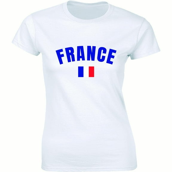 France Flag World Cup Soccer French National Flag Pride Women's Tee