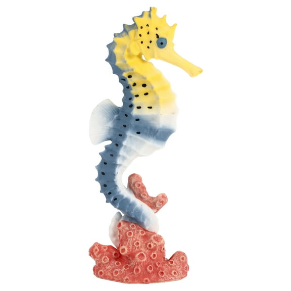 Seahorse Fish Figurines Decor Figurine Aquarium Tank Sea Statue Decorations Beach Ornament Nautical Coastal Animal