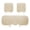 Beige, variant on Faux Rabbit Furs Seat Cushion Cover Winter Warm Plush Car Seat Covers Universal Fit