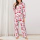 thumbnail image 2 of Fotbe Valentine Gnomes Conjunto de Pijama de Manga Larga para Mujer con Estampado, Ropa de Dormir de 2 Piezas, Conjunto de Casa Suave y Cómodo con Bolsillos-Large, 2 of 7