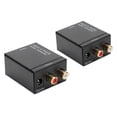 thumbnail image 2 of Adaptador convertidor de Audio RCA L/R, decodificador de Audio Coaxial Digital a analógico con fibra óptica, 2 uds., 2 of 8