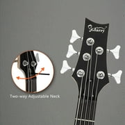 Glarry Beginner 4-String Electric Bass Guitar with Accessories