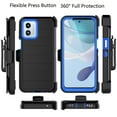 thumbnail image 2 of For Motorola Moto G Play 4G 2024 Case,Takfox Holster Phone Case with Built-in Screen Protector Swivel Belt Clip [3 Layers] Heavy Duty Full Body Protection Shockproof Kickstand Cover- Black, 2 of 9