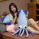 thumbnail image 2 of Emulation / Cute / Soft/ Squid Plush Toy/ Realistic Big Eyed Octopus Toy/ Throw Pillow/ Children's Birthday Giftblue70cm Deng Xun unisex, 2 of 2