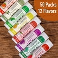 thumbnail image 3 of AZEN Paquete de 50 bálsamo labial natural bálsamo labial a granel producto para el cuidado de los labios bálsamo labial hidratante para labios secos y agrietados, 3 of 9