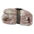 thumbnail image 2 of Legacy Decor Pink Floral Print Fur Fleece Sherpa Throw Blanket 50" x 60", 2 of 4