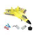 thumbnail image 2 of Avión RC Avión de control remoto Regalo de cumpleaños con luz con estabilizador giroscópico de juguete Adultos Niños Niñas Niños Principiantes Amarillo, 2 of 10