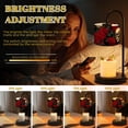 thumbnail image 3 of Candle Warmer Lamp with Timer Dimmer Dark Gothic Human Skulls Red Roses Black Spring decor botanical Candle Lamp Warmer for Jar Candle with 4 Bulbs Gifts for Women House Warming Gifts, 3 of 8