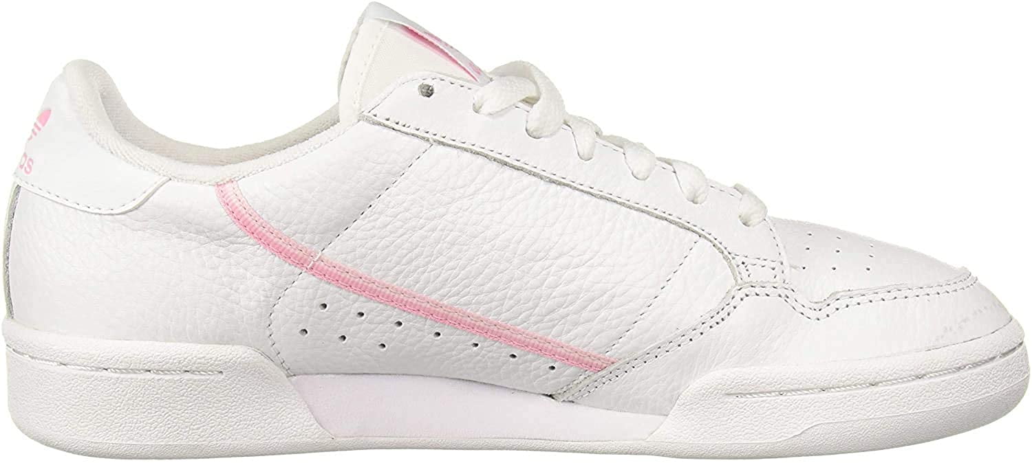 adidas originals white and pink continental 80 sneakers