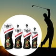 thumbnail image 4 of LOVIVER 4 Pcs Housse de Golf PU Club de Golf Housses de Tête Imperméables Conducteur Club, 4 of 8