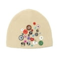 thumbnail image 2 of Fashion Knit Hat with Colorful Buttons for Men and Women Winter Warm Beanie, 2 of 8