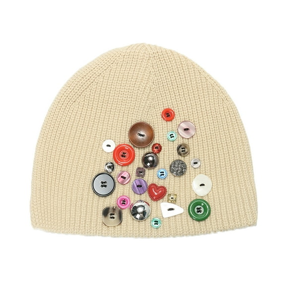 Bunenne Mens Beanies Chemo Headwear for Women Beanies for Winter Men and Women Outdoor Knitted Warm Hat Colorful Fashion Knitted Hat Autumn and Winter Hat Fleece Beanie Brimless Cap B One Size