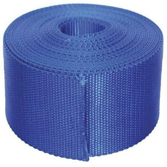 Bulk-Strap Webbing,Nylon,2" W,Blue N02027BL