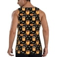 thumbnail image 3 of Fotbe Bee and Honey Pattern Men's Quick Dry Workout Tank Top Gym Muscle Tee Fitness Bodybuilding Sleeveless T Shirt Breathable Workout Shirt-Medium, 3 of 9