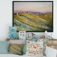 thumbnail image 2 of Designart 'Vineyard At Morning In Tuscany Italy' Country Framed Canvas Wall Art Print, 2 of 5